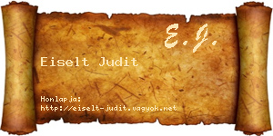 Eiselt Judit névjegykártya